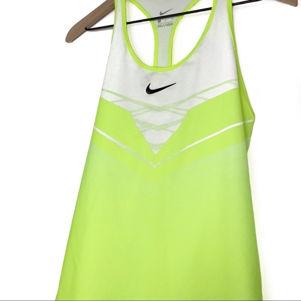 NIKE Neon Racerback Athleisure Tank Top M - Picture 3 of 8